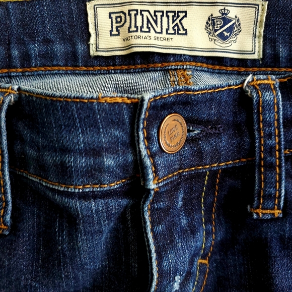 2/40$ Victoria Secret PINK ripped skinny jeans - Picture 2 of 9